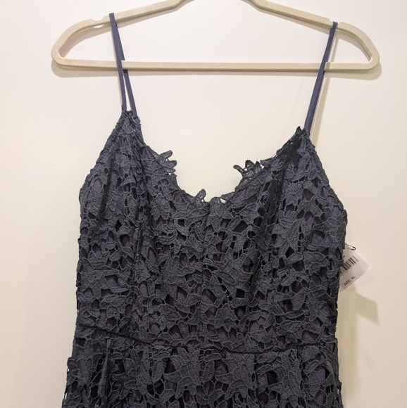 ASTR The Label NWT Navy Lace Midi Dress Sz XL - Picture 7 of 12